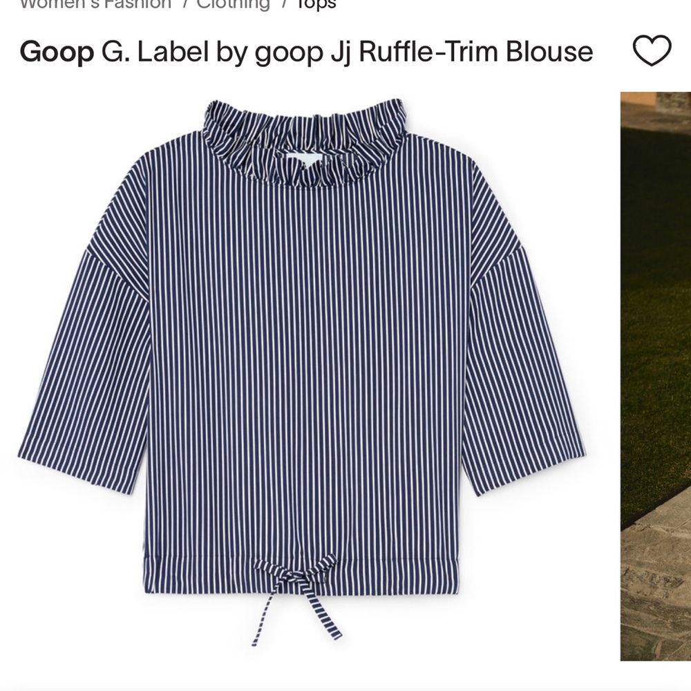G Label Goop striped shorts sleeve top